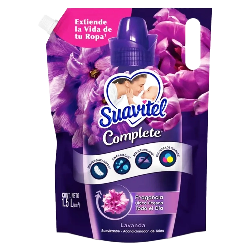 SUAVIZANTE SUAVITEL COMPLET LAVANDA X 1500 ML